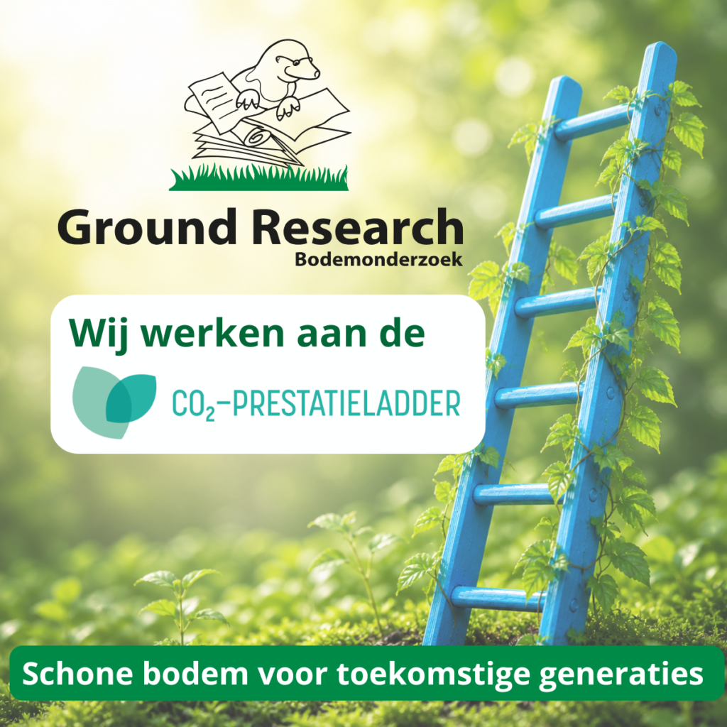 Ground Research werkt aan de CO₂-Prestatieladder certificering voor duurzaam ondernemen en CO₂-reductie in de bodemsector.